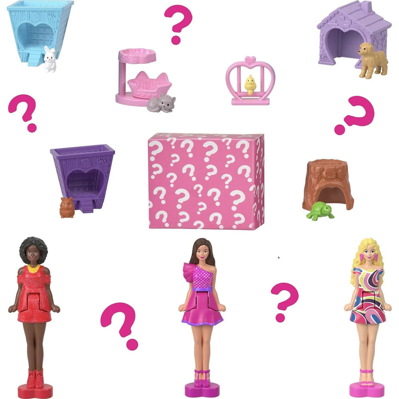 Mattel Barbie Mini Barbieland Mini Dreamhouse & Mini Doll HYF45/HYF44