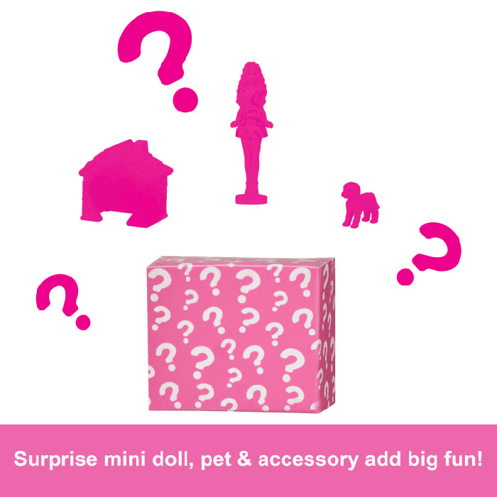 Mattel Barbie Mini Barbieland Mini Dreamhouse & Mini Doll HYF47/HYF44