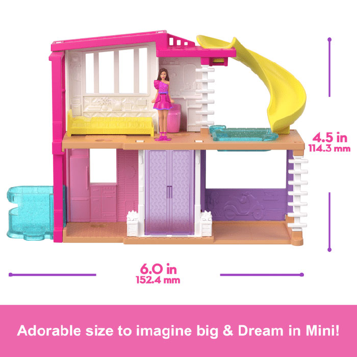 Mattel Barbie Mini Barbieland Mini Dreamhouse & Mini Doll HYF47/HYF44