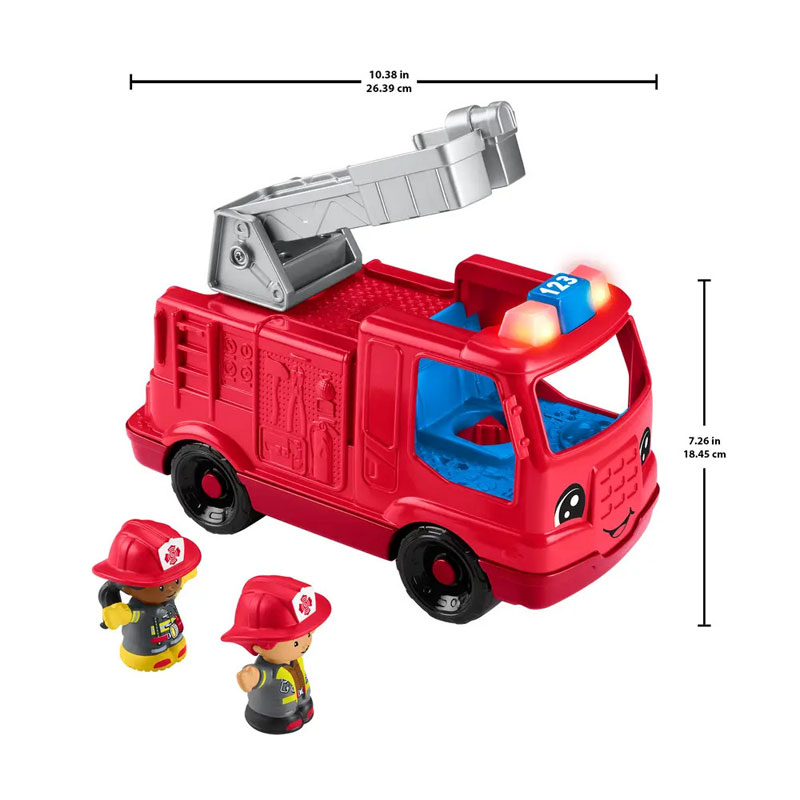 Fisher-Price® Little People® Let's Go - Πυροσβεστικό Όχημα με Φιγούρα HYR88
