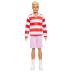 Mattel Ken® Doll Fashionistas M Ριγέ Μπλούζα & Ροζ Σορτς No241