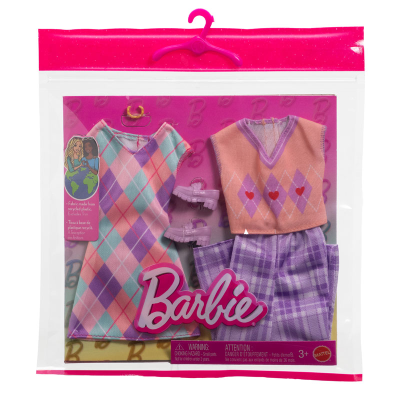 Mattel Barbie Μόδες H - Σετ Των 2 Checked Themed