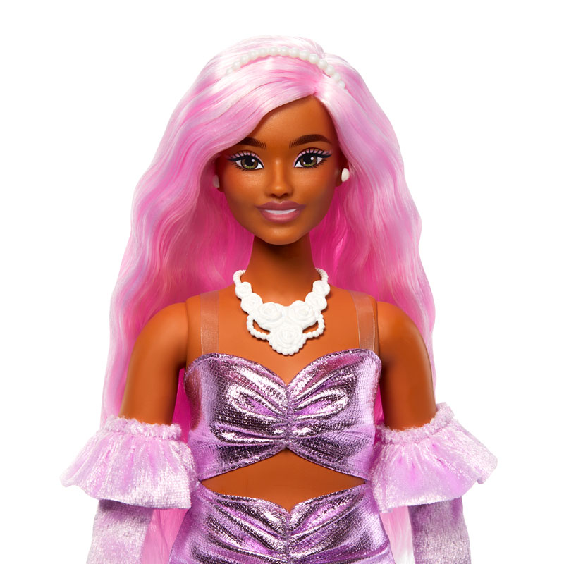 Mattel Barbie Deluxe Style Fashionistas Ροζ Μαλλιά HYV25