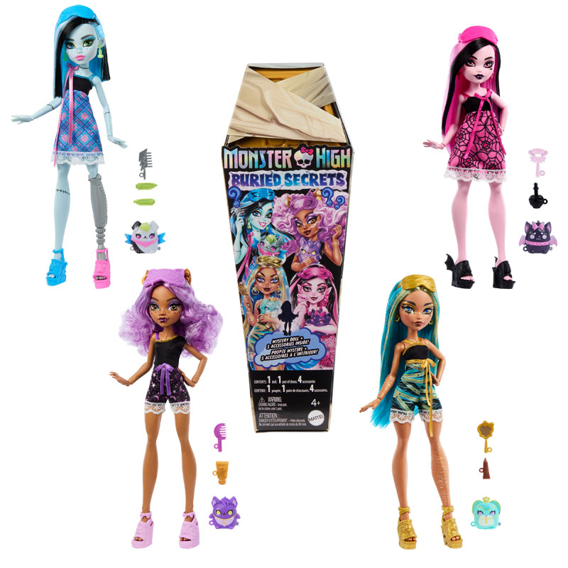 Mattel Κούκλες Monster High Buried Secrets -Σχέδια HYV64