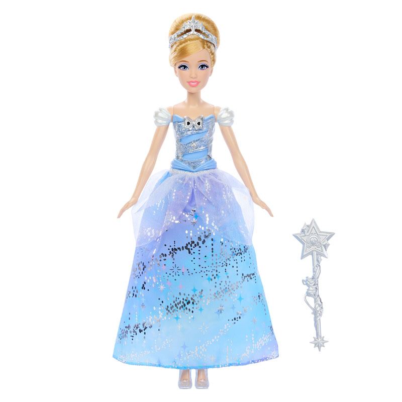 Mattel Disney Princess Cinderella Doll With Lights & Sounds - Σταχτοπούτα Με Μαγικό Ραβδί JBF94