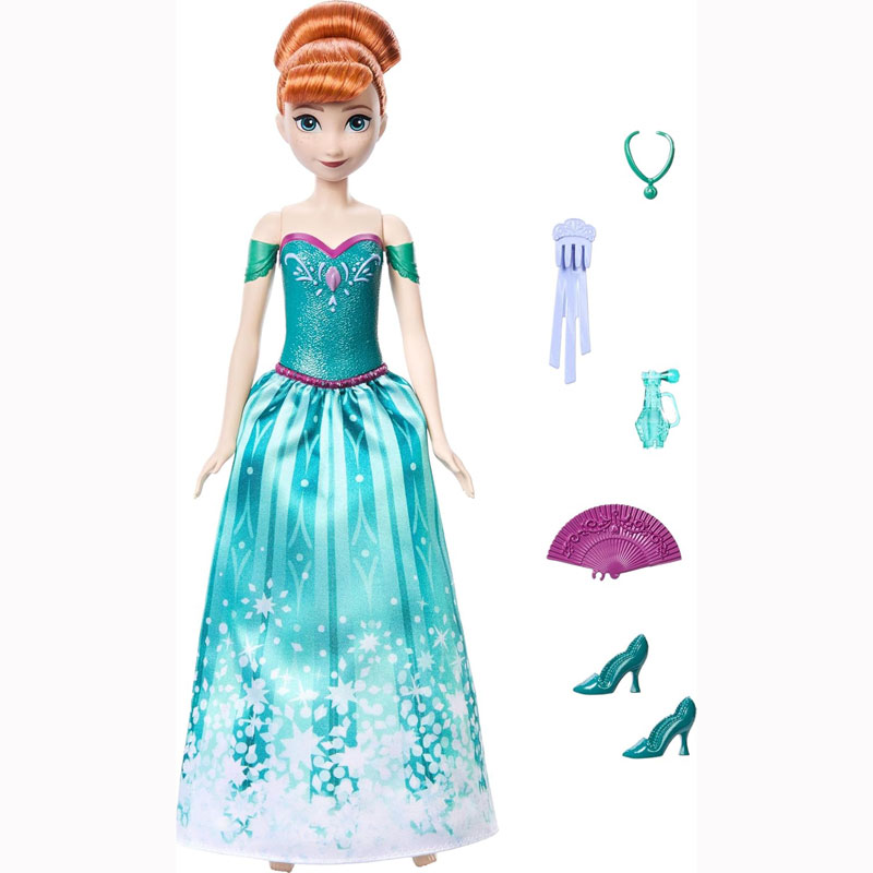 Mattel Disney Frozen Fashion Doll Spin & Reveal Anna Wave 2 JBG60
