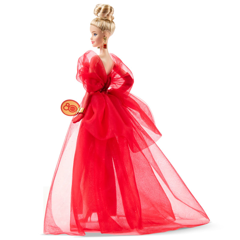 Mattel Barbie Signature – Mattel 80th Anniversary Ruby Red (Blonde) JBJ17