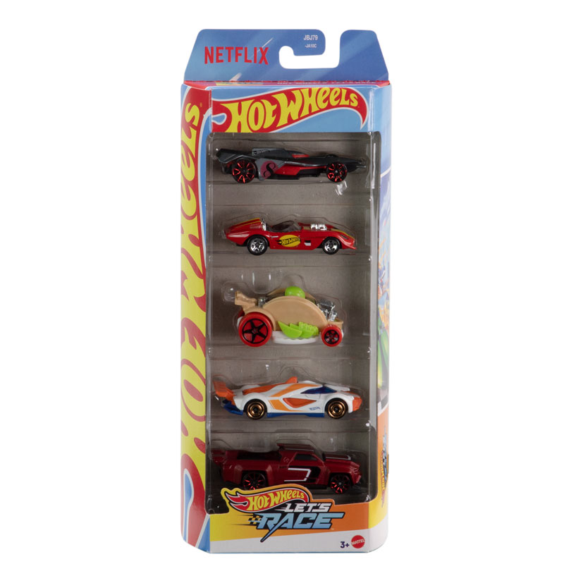 Mattel Hot Wheels Αυτοκινητάκια Σετ Των 5 Hot Wheels Let's Race