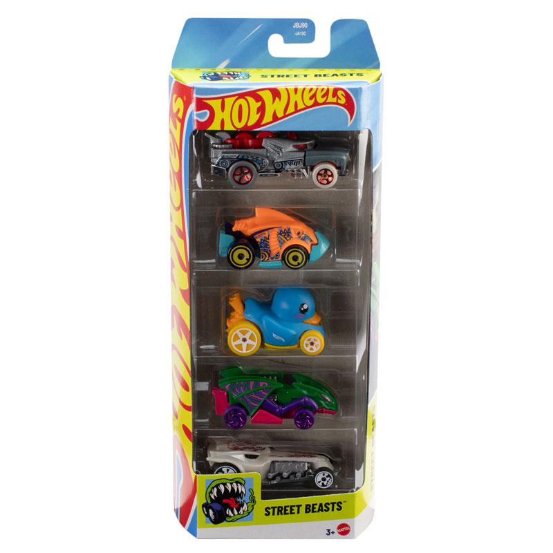 Mattel Hot Wheels Αυτοκινητάκια Σετ Των 5 Street Beasts