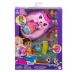 Mattel Polly Pocket Θήκη - Τσαντάκι Hedgehog Mom & Baby JBJ91 / GKJ63