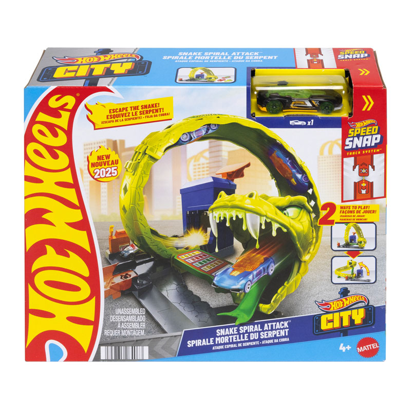 Mattel Hot Wheels® Πίστες City Snake Spiral Attack