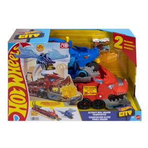Mattel Hot Wheels City Απόλυτη Νταλίκα Με Διπλό Δράκο JBM72