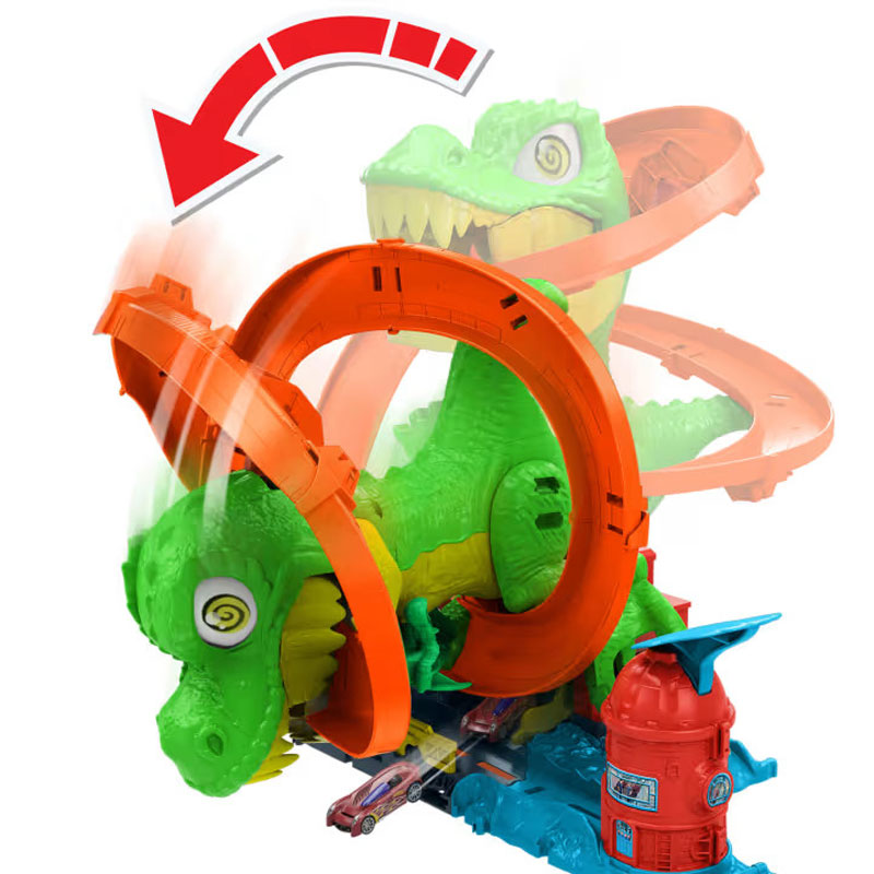 Mattel Hot Wheels City T-Rex Πυροσβεστικός Σταθμός JBM73