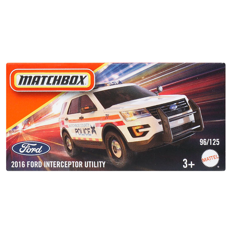 Mattel Matchbox Αυτοκινητάκι 2016 Ford Interceptor Utility
