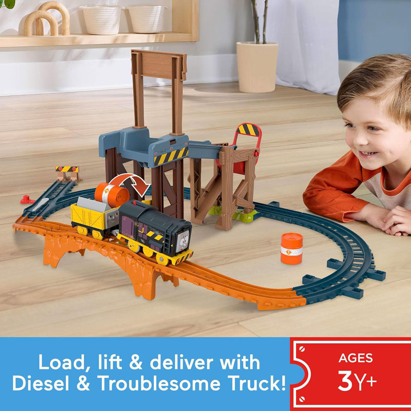 Fisher Price Thomas The Train Tόμας - Πίστα Παράδοσης Φορτίων Με Τον Diesel JBW20