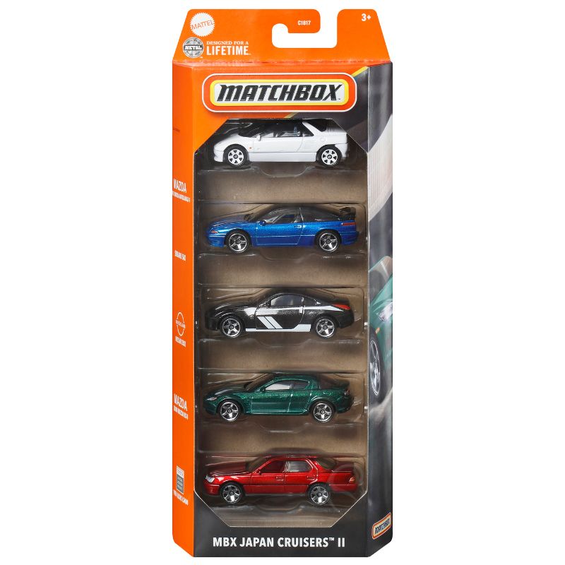 Mattel Matchbox Αυτοκινητάκια - Σετ Των 5 D- MBX Japan Cruisers II