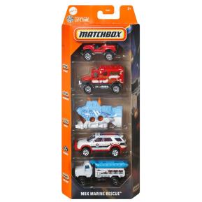 Mattel Matchbox Αυτοκινητάκια - Σετ Των 5 D- MBX Marine Rescue