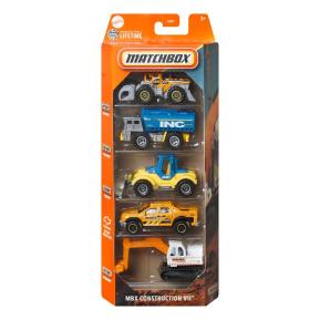 Mattel Matchbox Αυτοκινητάκια - Σετ Των 5 D - MBX Construction VII