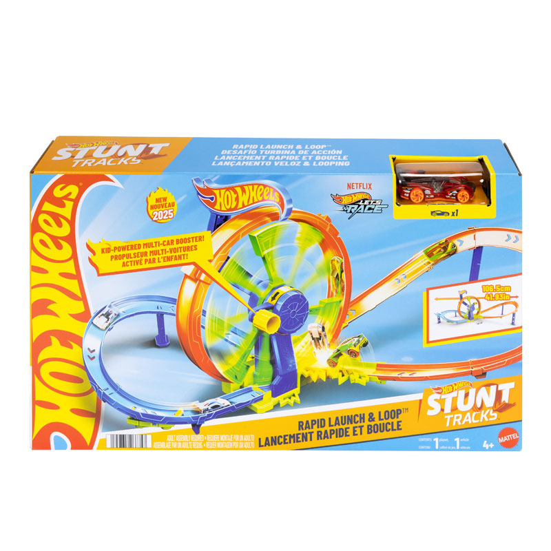 Mattel Hot Wheels® Rapid Launch & Loop™ - Πίστα Γρήγορης Εκκίνησης με Λουπ JBX65