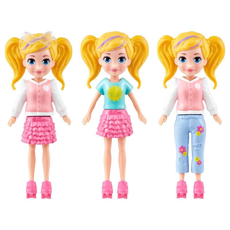 Mattel Polly Pocket - Νέα Κούκλα με μόδες Mini pack Sun Fashion