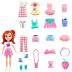 Mattel Polly Pocket F - Νέα Κούκλα με μόδες μεσαίο pack Stawberry Fashion