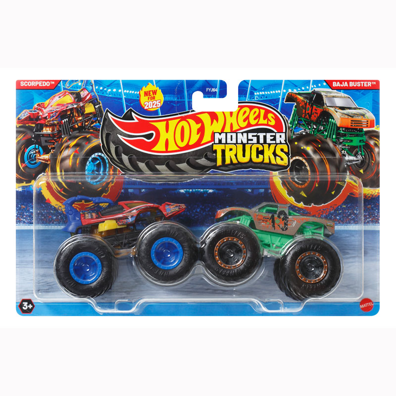 Mattel Hot Wheels Monster Trucks HW Demolition Doubles - Scorpedo vs Baja Buster