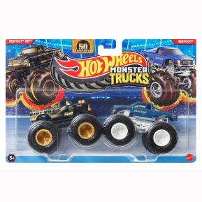 Mattel Hot Wheels Monster Trucks HW Demolition Doubles- Bigfoot 50th vs Bigfoot