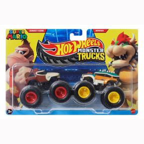 Mattel Hot Wheels Monster Trucks HW Demolition Doubles - Donkey Kong vs Bowser