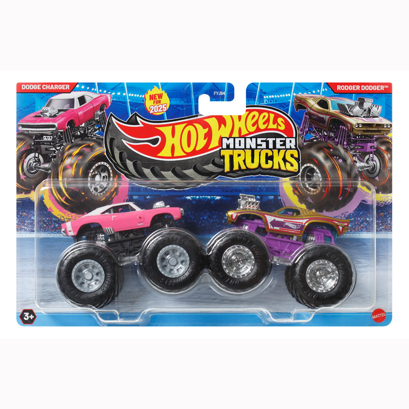 Mattel Hot Wheels Monster Trucks HW Demolition Doubles - Dodge Charger vs Rodger Dodger