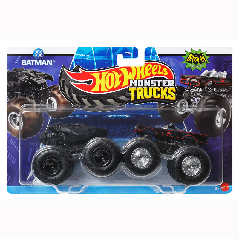 Mattel Hot Wheels Monster Trucks HW Demolition Doubles-DC Batman vs Batman Classic Tv Series JCC80