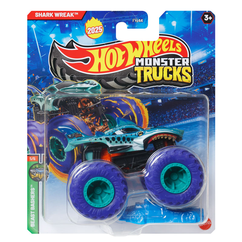 Mattel Hot Wheels Οχήματα Monster Trucks E Shark Wreak