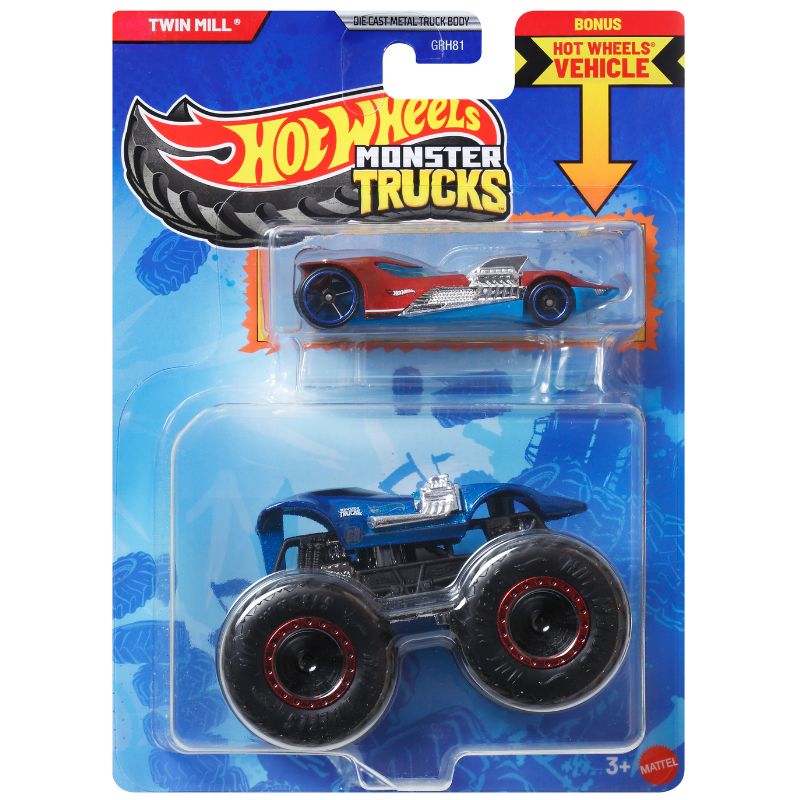 Mattel's Hot Wheels Metal Monster Truck  R- Twin Mill