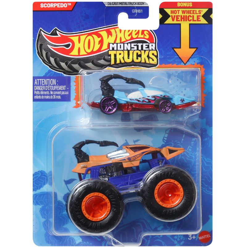 Mattel's Hot Wheels Metal Monster Truck  R- Scorpedo