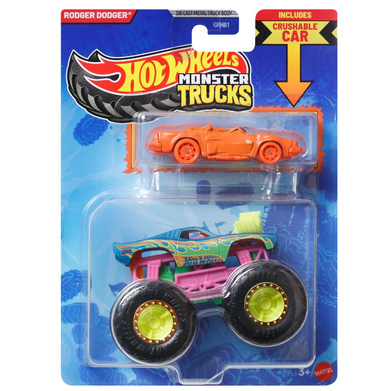 Mattel's Hot Wheels Metal Monster Truck  R- Rodger Dodger