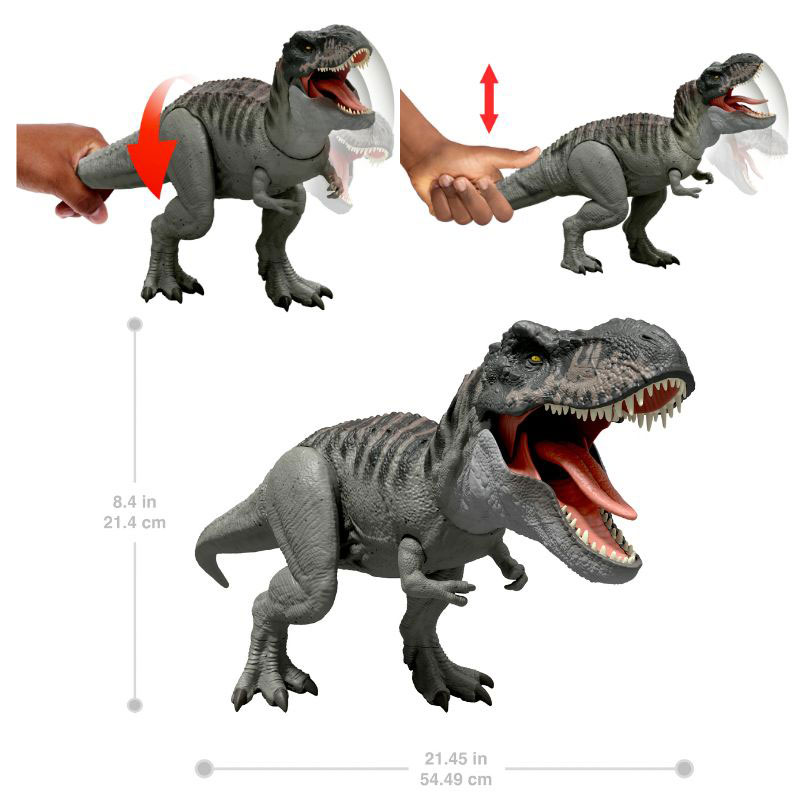 Mattel Jurassic World Rebirth T-Rex με Επαναλαμβανόμενο Δάγκωμα & Ήχους (Μήκος 54,50cm) JCH02