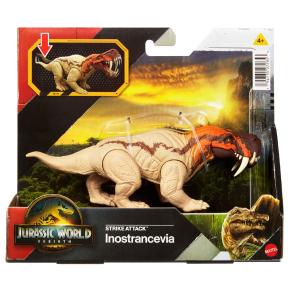 Mattel Jurassic World Rebirth Strike Attack Νέος Δεινόσαυρος με σπαστά μέλη Inostrancevia
