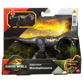 Mattel Jurassic World Rebirth Strike Attack Νέος Δεινόσαυρος με σπαστά μέλη Monolophosaurus