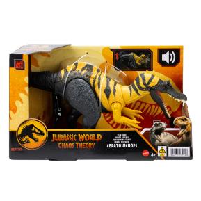 Mattel Jurassic World F Δεινόσαυροι με κινούμενα μέλη, λειτουργία επίθεσης, ήχους Ceratosuchops