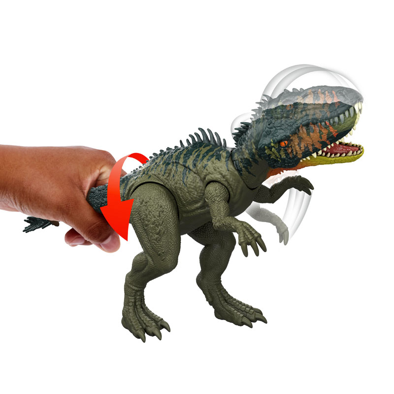 Mattel Jurassic World Rebirth Gigantic Thrashers Νέος Δεινόσαυρος με κινούμενα μέλη Tyrannotitan
