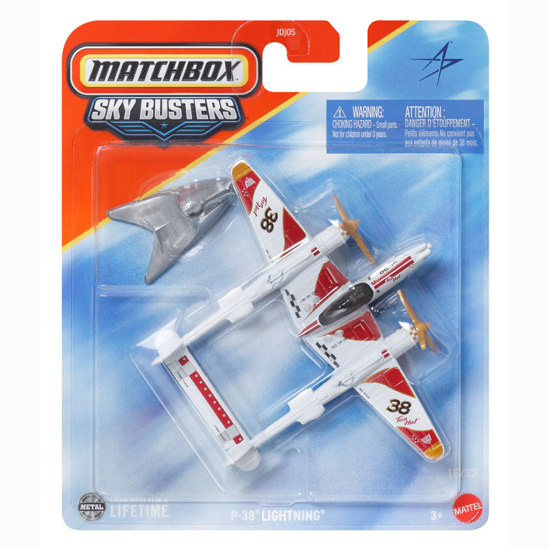 Mattel Matchbox Αεροπλανάκι C P-38 Lightning
