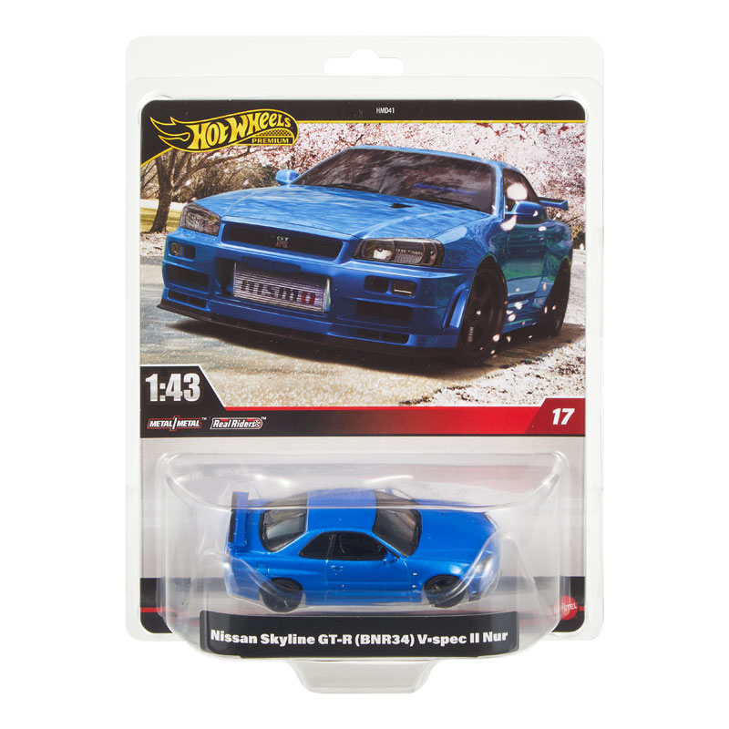 Mattel Hot Wheels Premium Αυτοκινητάκια 1:43 - Nissan Skyline GT-R (bnr34) V-spec II Nur