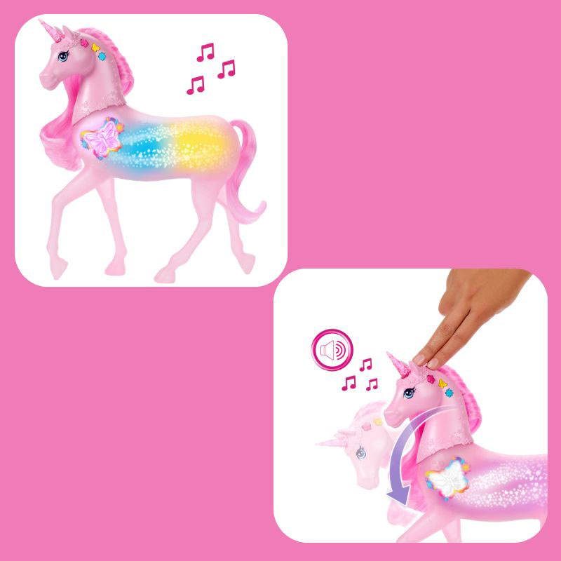 Mattel Barbie Sparkle Lights Unicorn - Μαγικός Μονόκερος JCP78