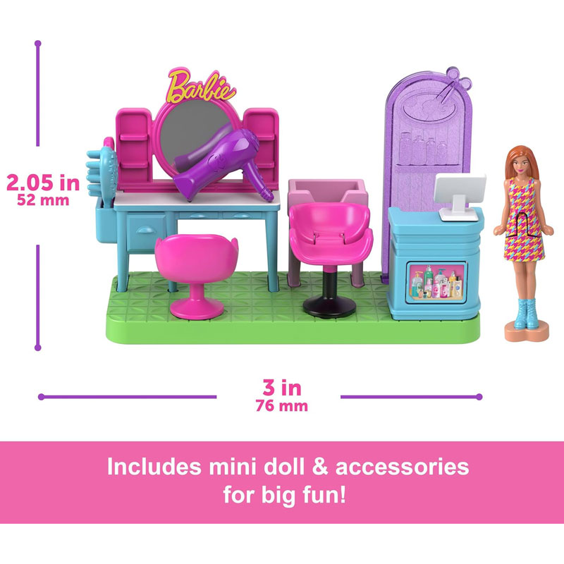 Mattel Barbie Mini Barbieland Σετάκια Επαγγέλματα - Hair Salon