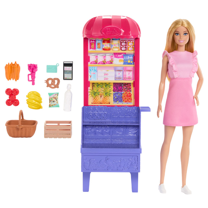 Mattel Barbie and Teresa Recipe for Friendship Barbie Malibu Βόλτα στην αγορά JCT05