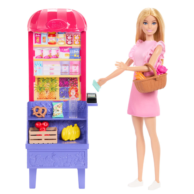 Mattel Barbie and Teresa Recipe for Friendship Barbie Malibu Βόλτα στην αγορά JCT05