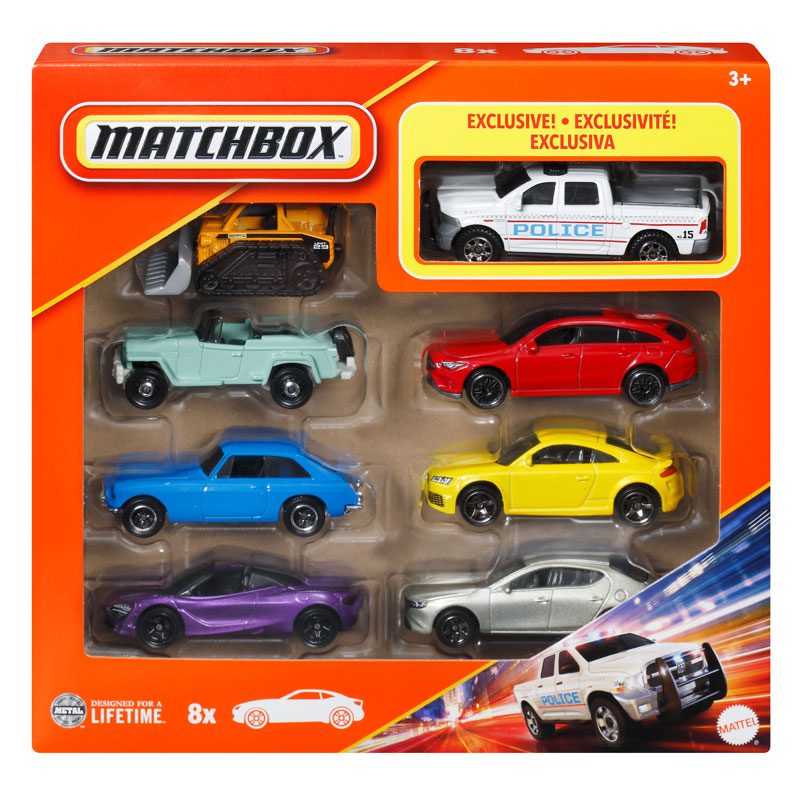 Matchbox Αυτοκινητάκια σετ των 8 JCT81/HVR81