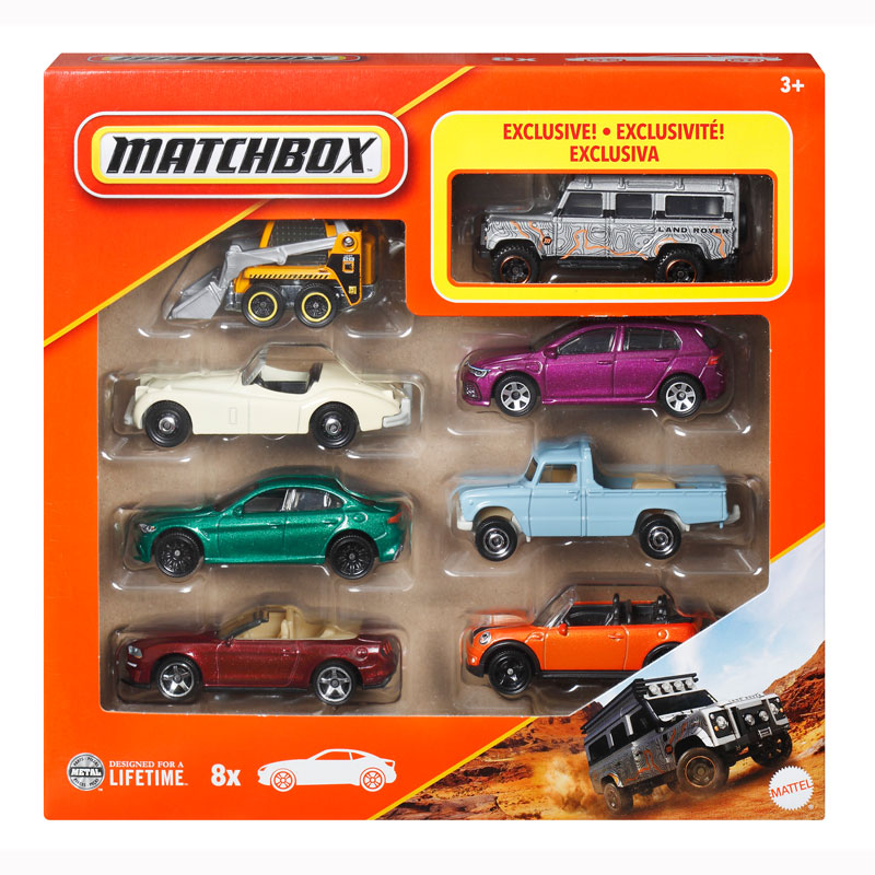 Mattel Matchbox Αυτοκινητάκια σετ των 8 H JCT83/HVR81