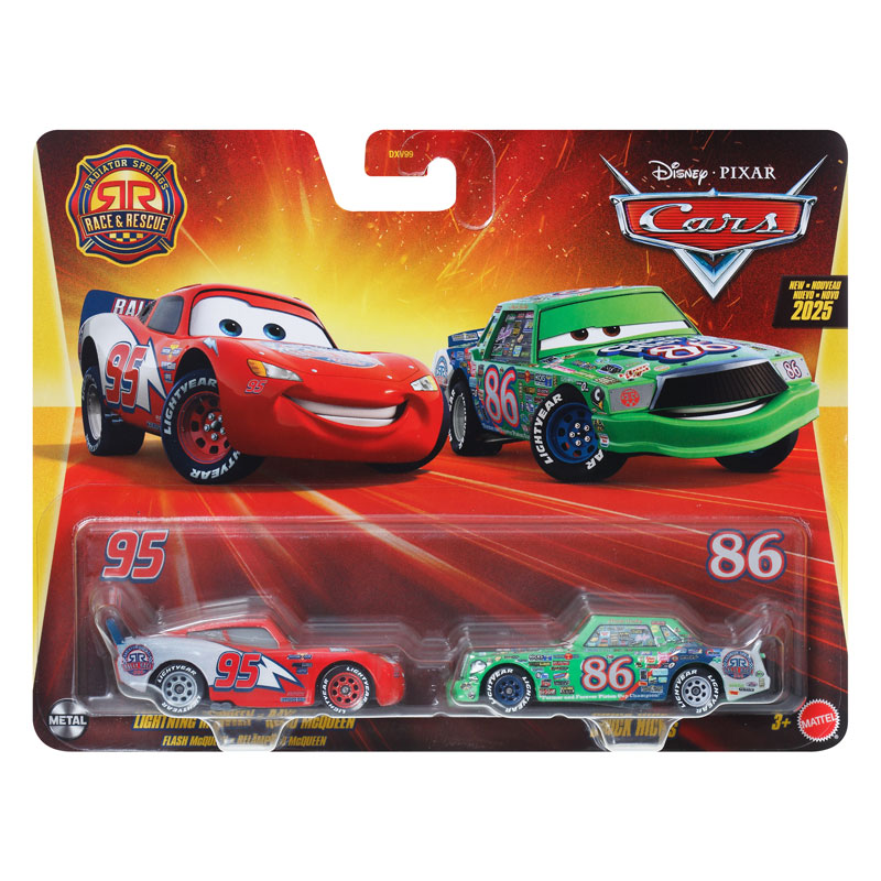 Mattel Cars Αυτοκινητάκια C25 -  Lightning McQueen & Chick Hicks