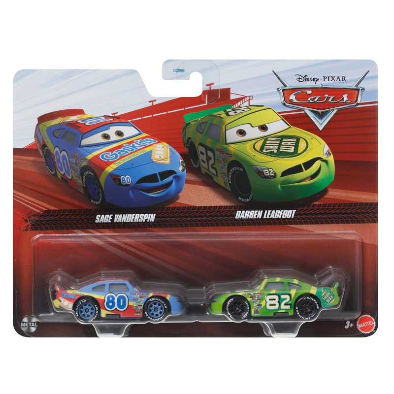 Mattel Cars Αυτοκινητάκια C25 -  Sage Vanderspin & Darren Leadfoot