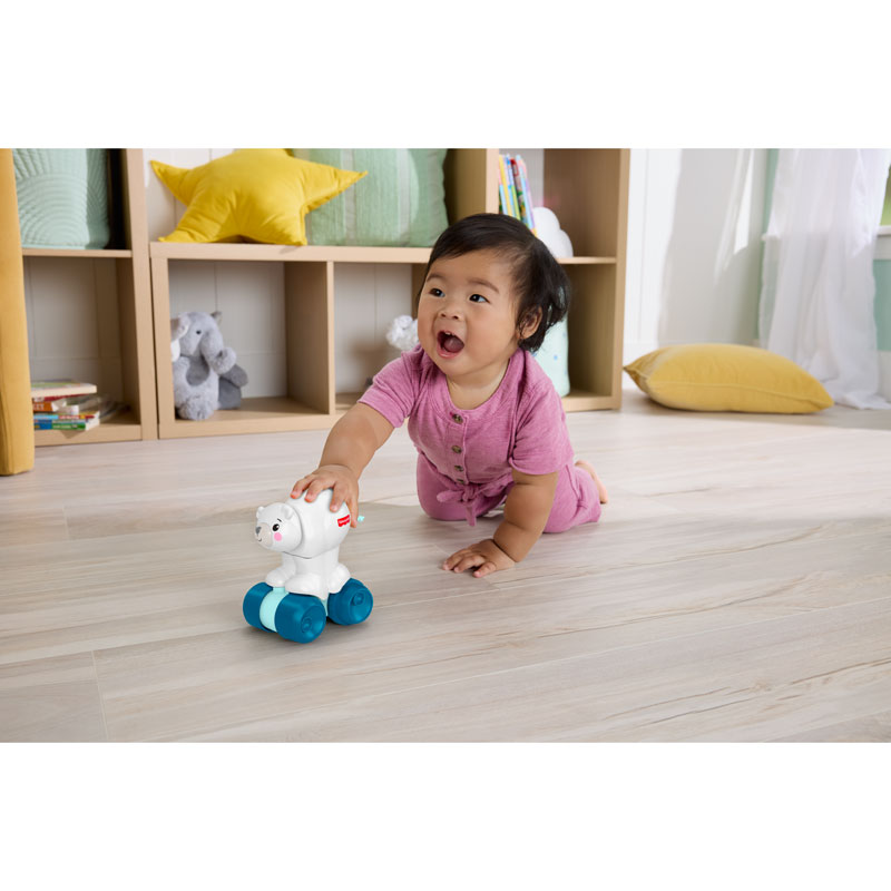 Fisher Price Crawl-After Polar Bear Πολική Αρκουδίτσα Με Κίνηση JDL63